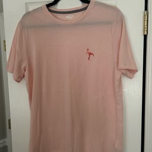 Pink flamingo short sleeve shirt